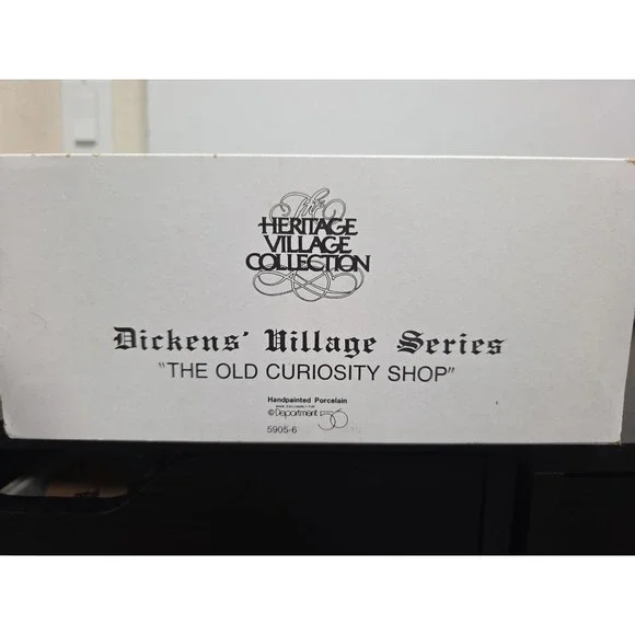 Vtg DEPT 56 DICKENS Village 1987 THE OLD CURIOSITY SHOP Lighted Building 5905-6. - Picture 8 of 10